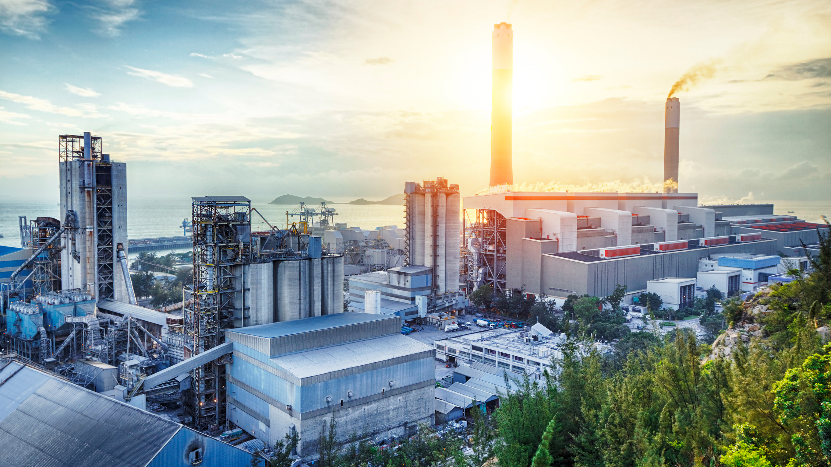 Industrial landscape from above